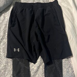 Under Armour Men's Black Athletic Shorts